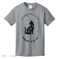 Karma Is A Cat Purring In My Lap Kids T-Shirt thumb 0