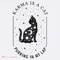 Karma Is A Cat Purring In My Lap Apron thumb 3