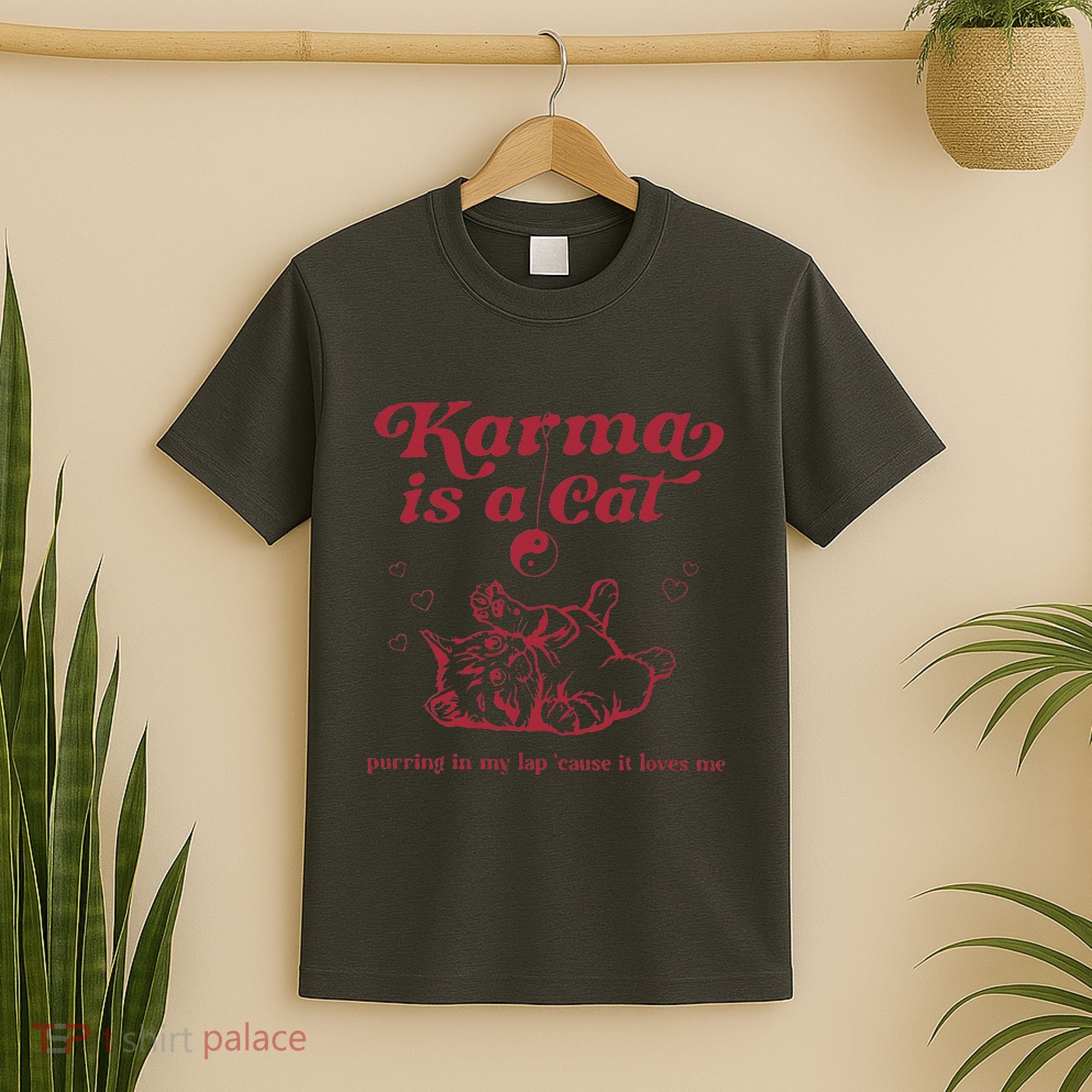 Karma Is A Cat Music Lover Fan Gift T-Shirt