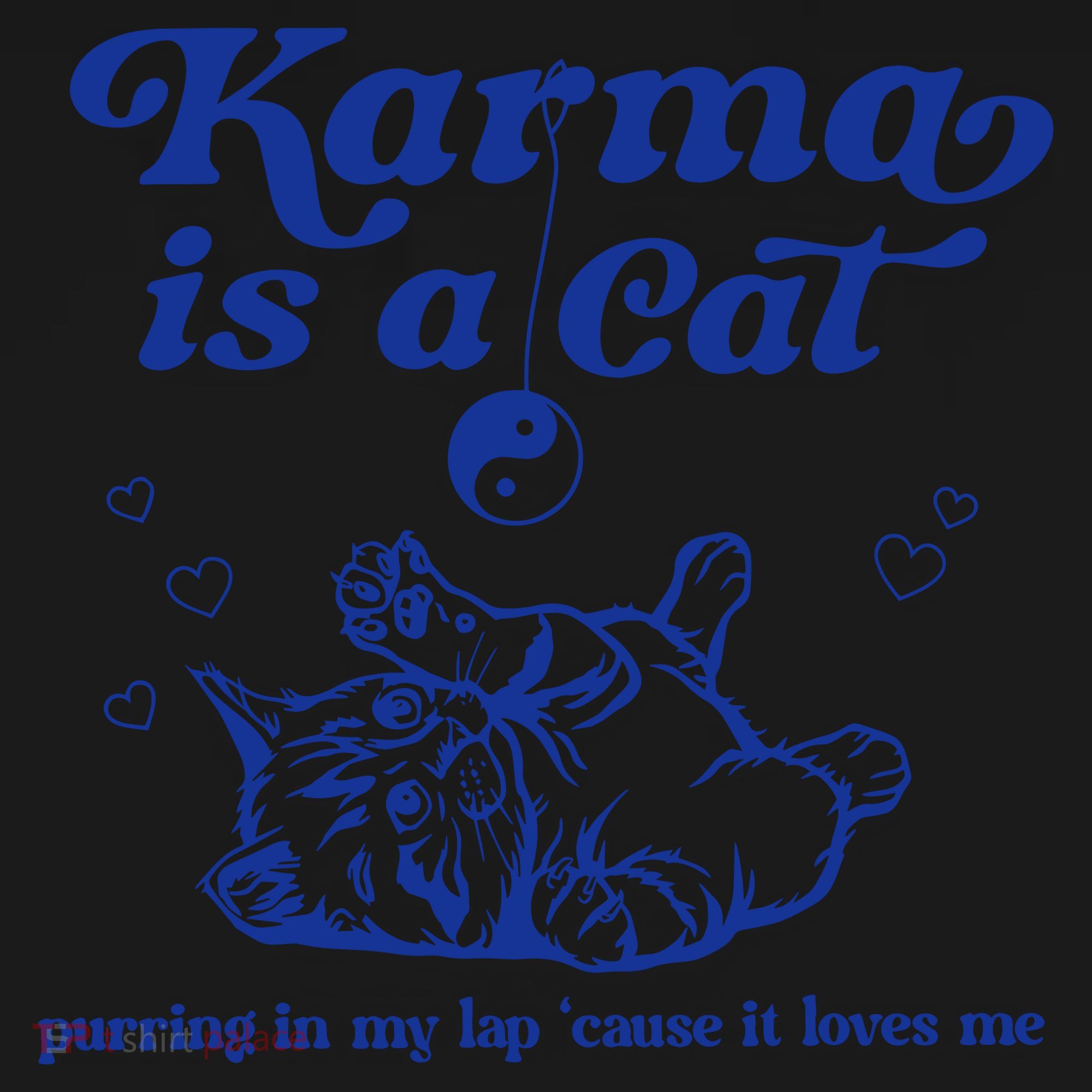 Karma Is A Cat Purring In My Lap Backpack