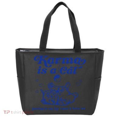 Karma Is A Cat Purring In My Lap Tote Bag