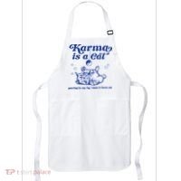 Karma Is A Cat Purring In My Lap Apron thumb 0