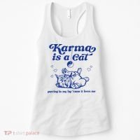 Karma Is A Cat Purring In My Lap Women's Tank Top thumb 0
