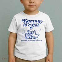 Karma Is A Cat Purring In My Lap Toddler T-Shirt thumb 2