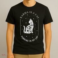 Karma Is A Cat Purring In My Lap T-Shirt thumb 3