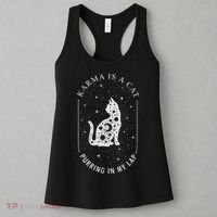 Karma Is A Cat Purring In My Lap Women's Tank Top thumb 3