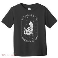 Karma Is A Cat Purring In My Lap Toddler T-Shirt thumb 0