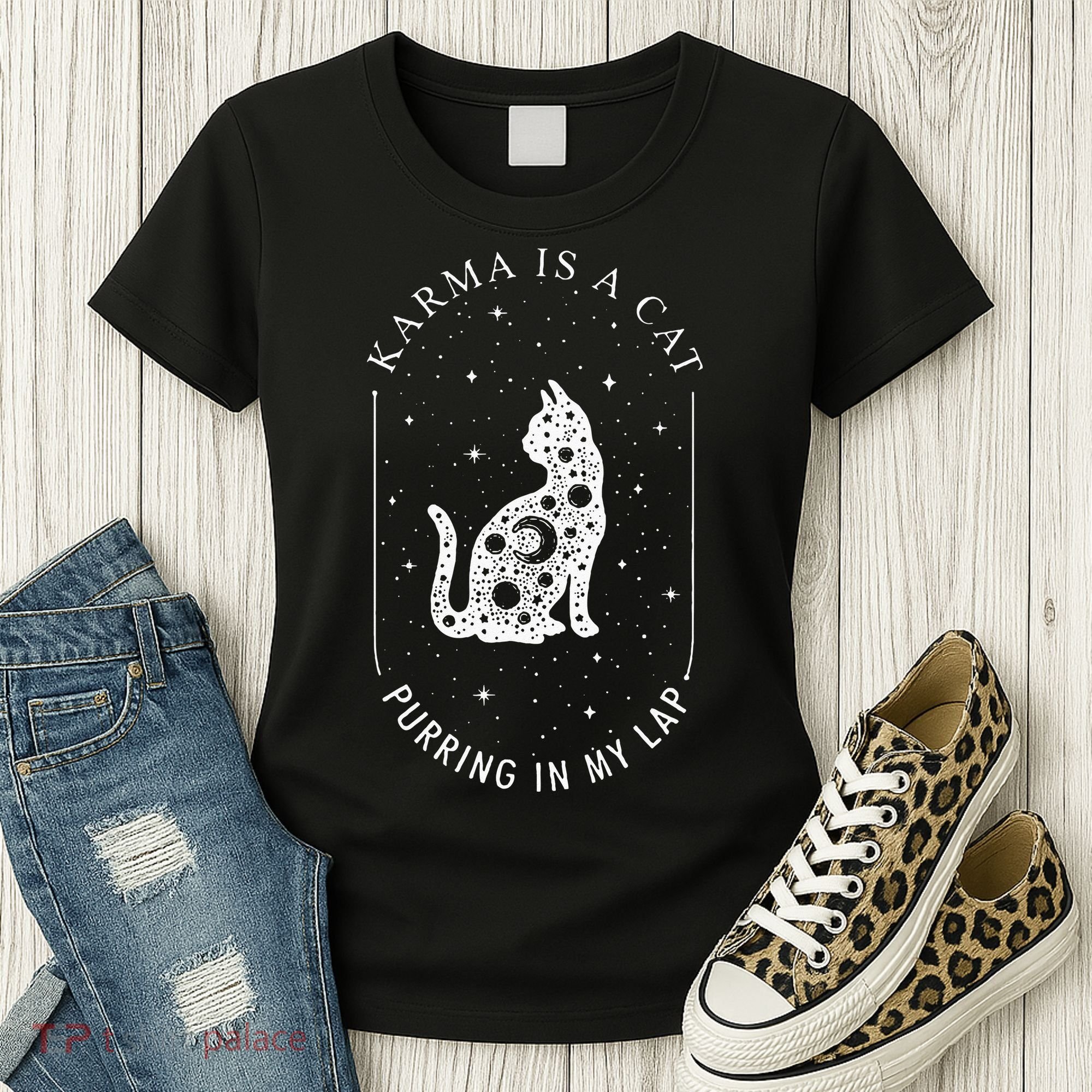 Karma Is A Cat Purring In My Lap Women's T-Shirt
