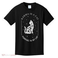 Karma Is A Cat Purring In My Lap Kids T-Shirt thumb 0