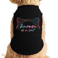 Karma Is A Cat Doggie Tank thumb 0