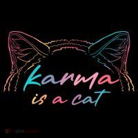 Karma Is A Cat Doggie Tank thumb 4