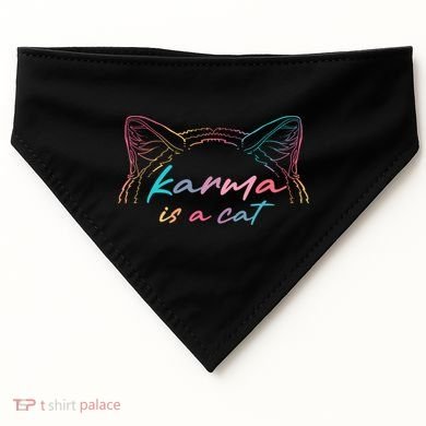 Karma Is A Cat USA-Made Doggie Bandana
