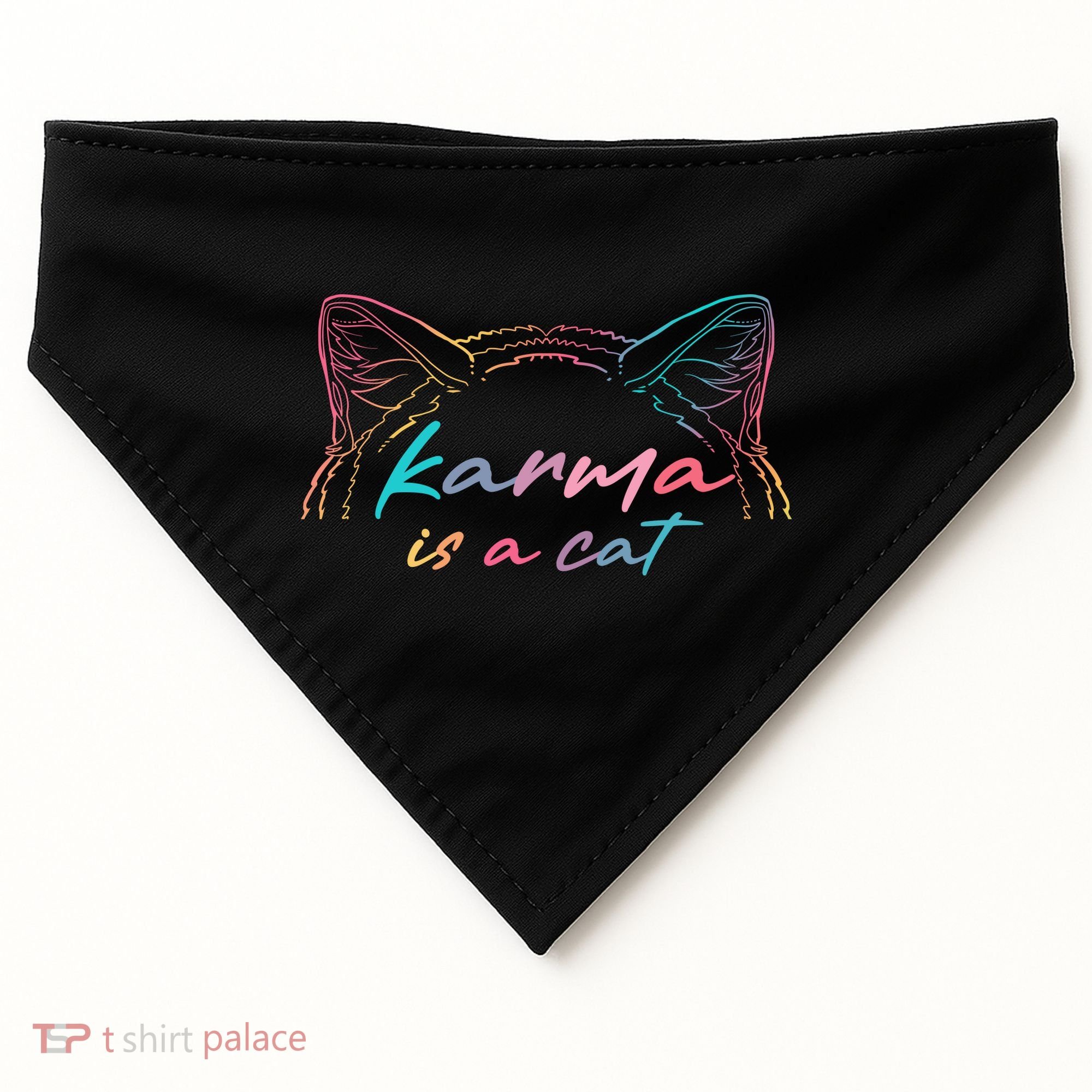 Karma Is A Cat USA-Made Doggie Bandana