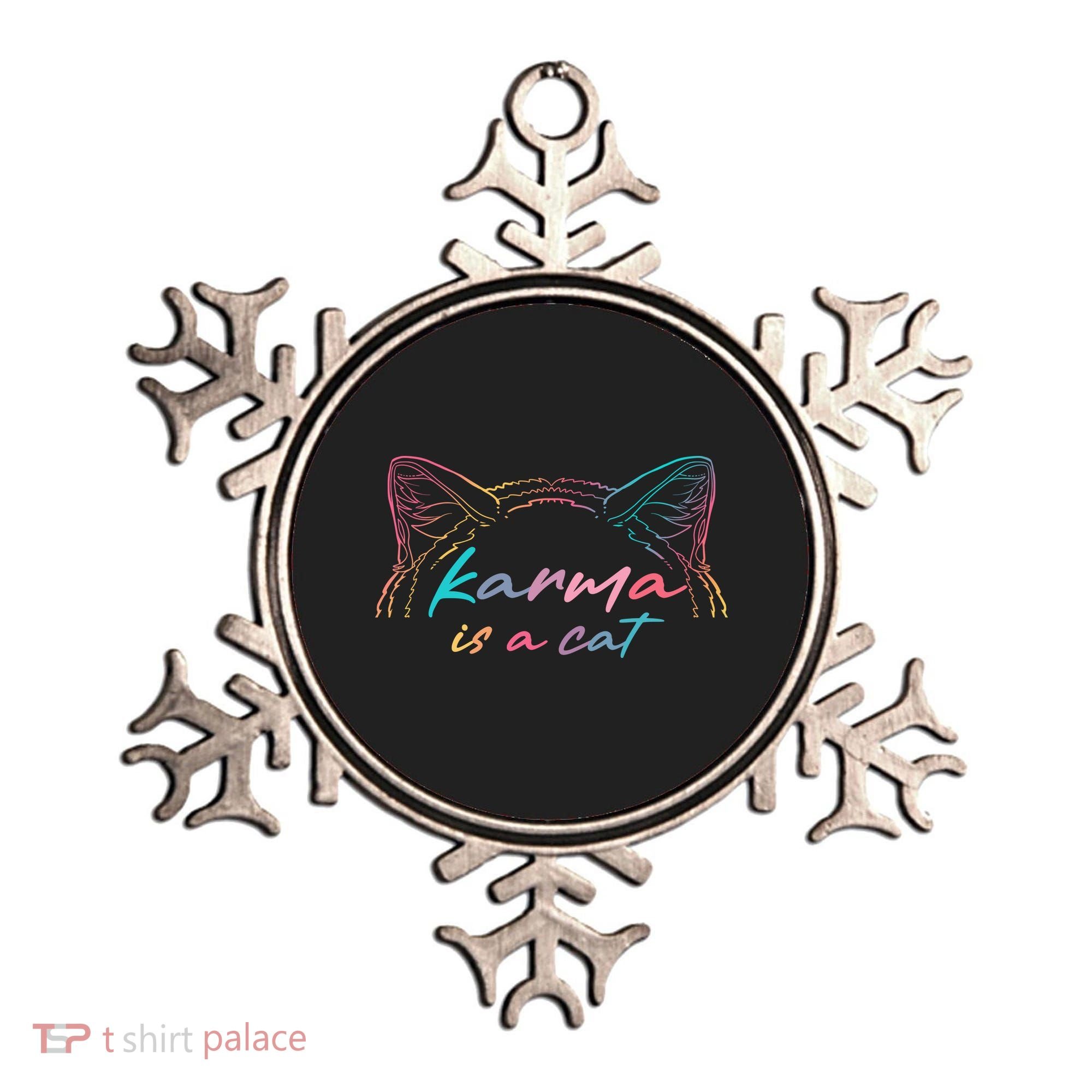 Karma Is A Cat Ornament