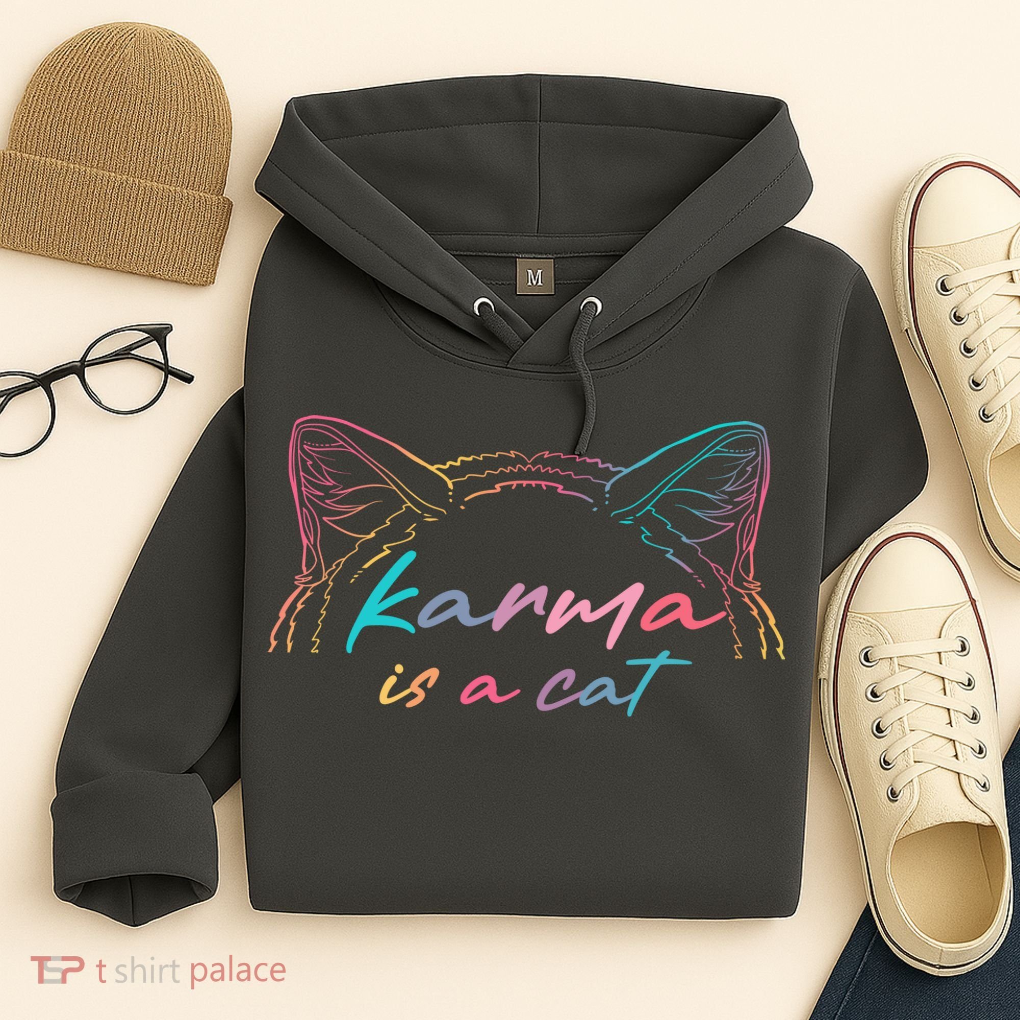 Karma Is A Cat Hoodie