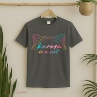 Karma Is A Cat T-Shirt thumb 2