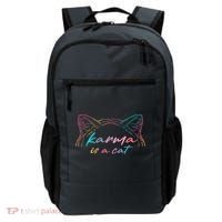 Karma Is A Cat Backpack thumb 0