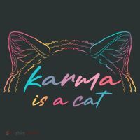 Karma Is A Cat Women's Long Sleeve Shirt thumb 2