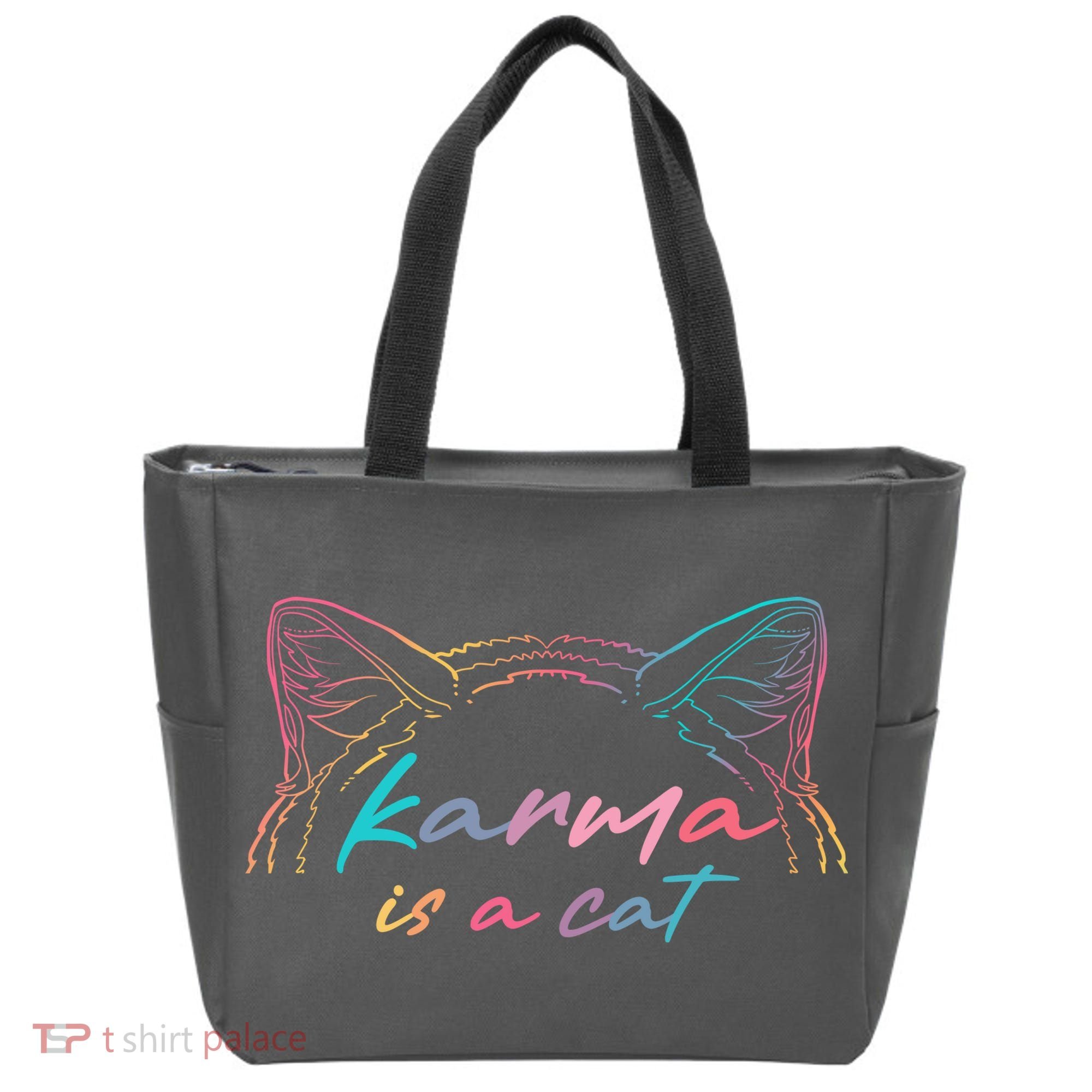 Karma Is A Cat Tote Bag