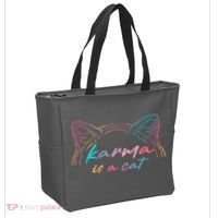 Karma Is A Cat Tote Bag thumb 2