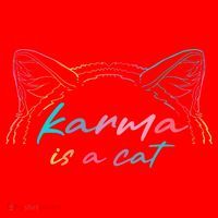 Karma Is A Cat Santa Hat thumb 1