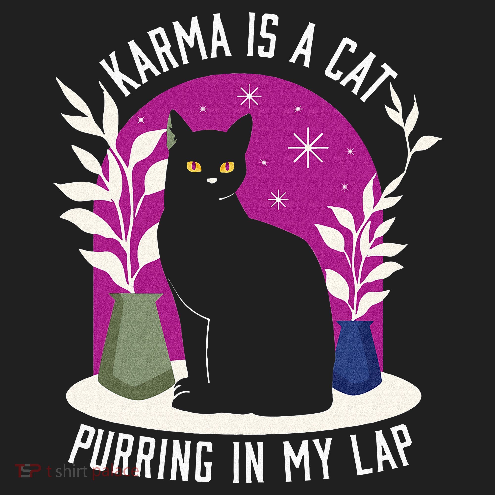 Karma Is A Cat Purring In My Lap Funny Cat Lovers Women's Sweatshirt