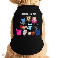 Karma Is A Cat Cat Funny Cat Lovers Doggie Tank thumb 0