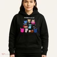 Karma Is A Cat Cat Funny Cat Lovers Hoodie thumb 5
