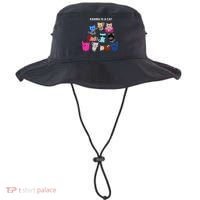 Karma Is A Cat Cat Funny Cat Lovers Bucket Hat thumb 0