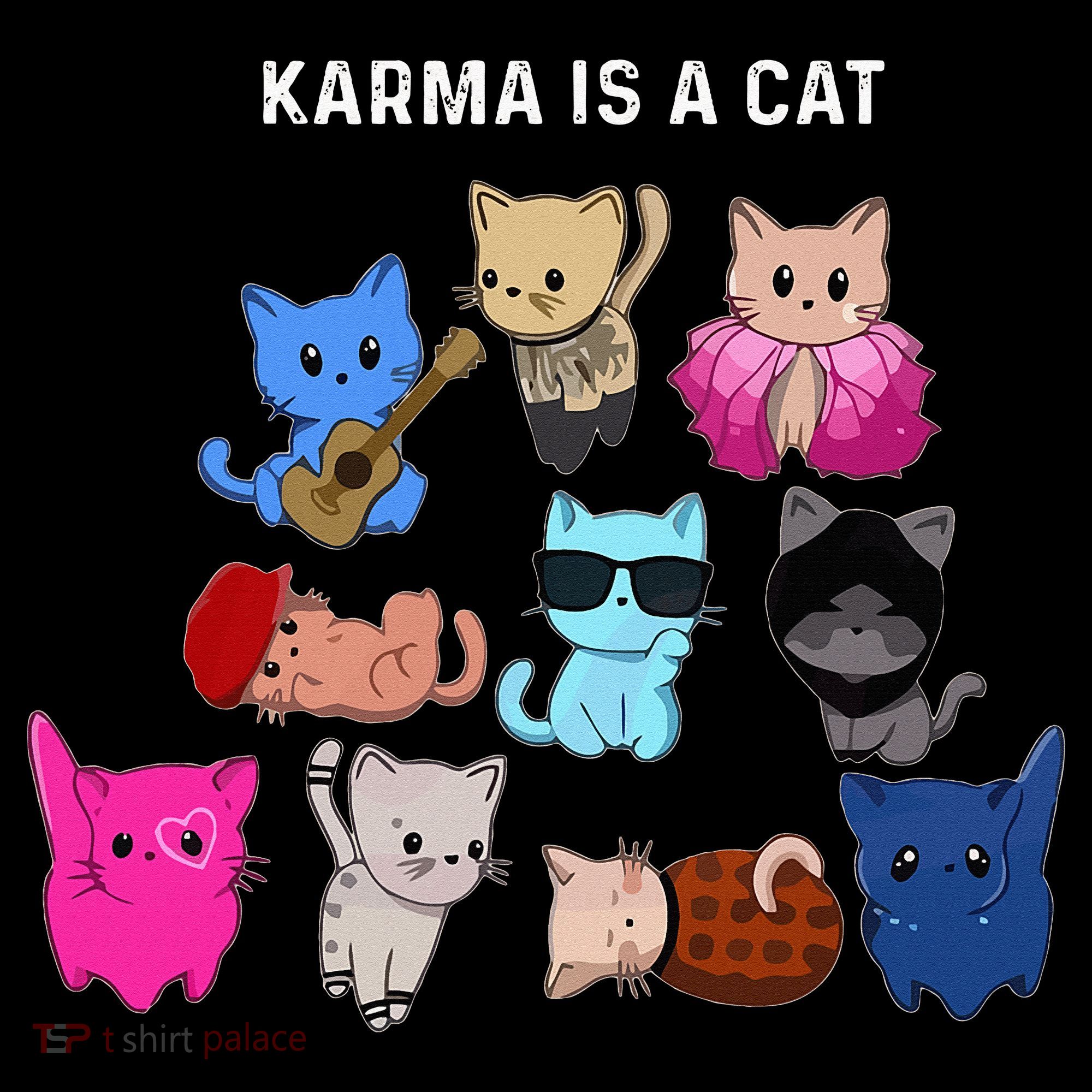 Karma Is A Cat Cat Funny Cat Lovers Women's Hoodie