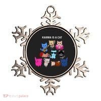 Karma Is A Cat Cat Funny Cat Lovers Ornament thumb 0