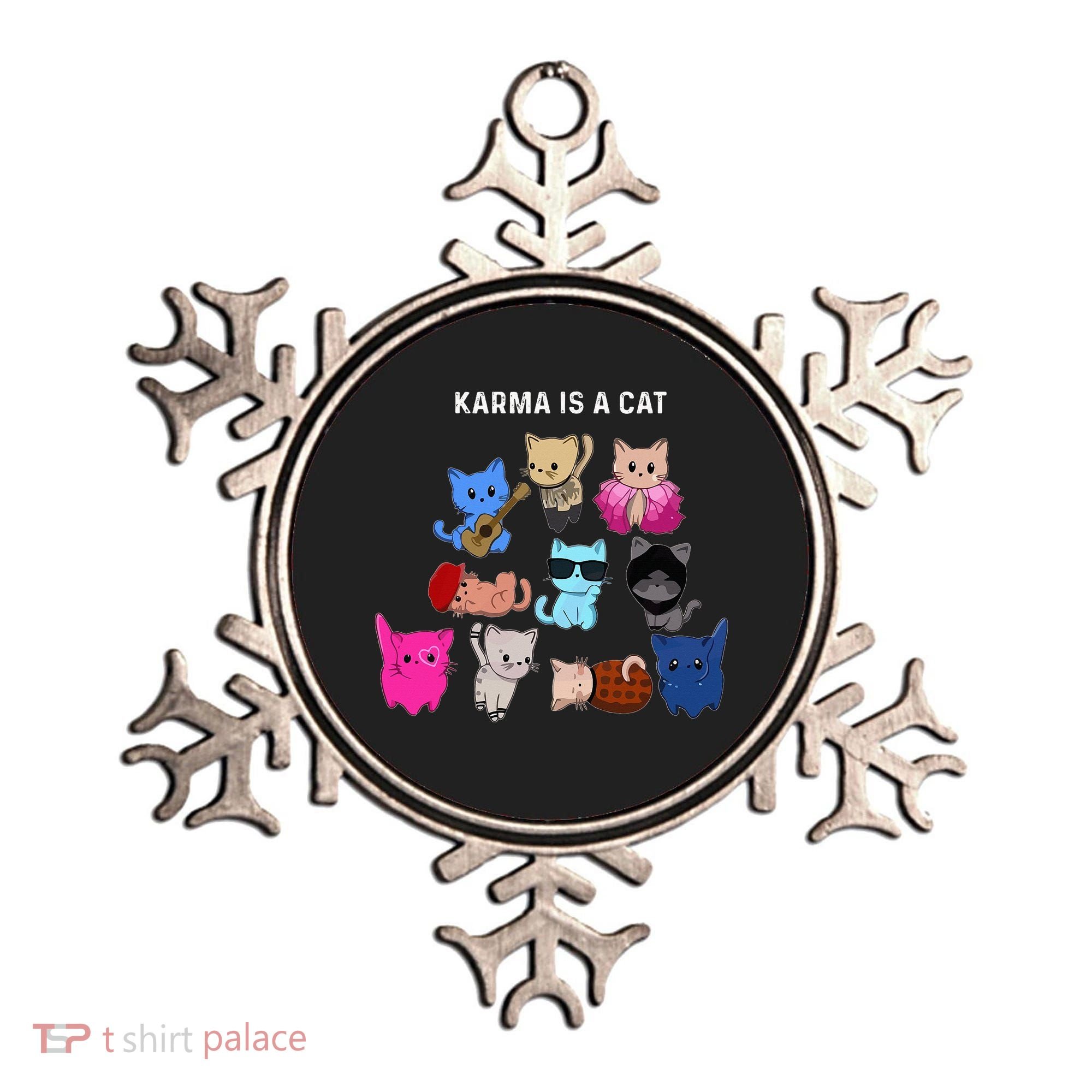 Karma Is A Cat Cat Funny Cat Lovers Ornament