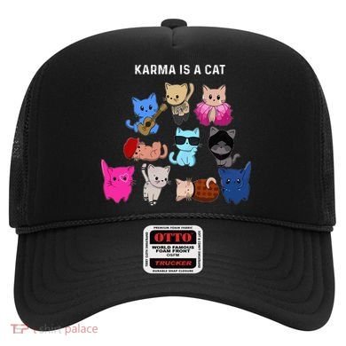 Karma Is A Cat Cat Funny Cat Lovers Hat
