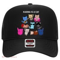 Karma Is A Cat Cat Funny Cat Lovers Hat thumb 0