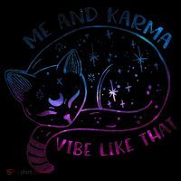 Karma Is A Cat Funny Cat Lazy Cat Gift Coffee Mug thumb 5