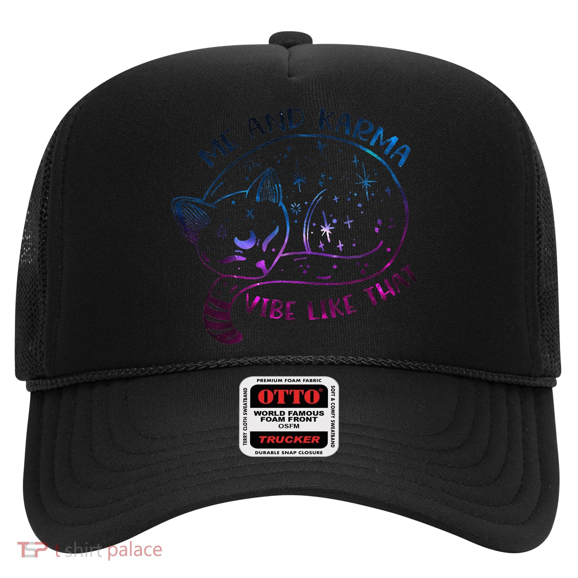 Karma Is A Cat Funny Cat Lazy Cat Gift Hat