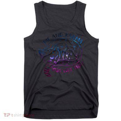 Karma Is A Cat Funny Cat Lazy Cat Gift Tank Top
