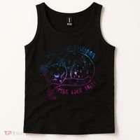 Karma Is A Cat Funny Cat Lazy Cat Gift Tank Top thumb 2