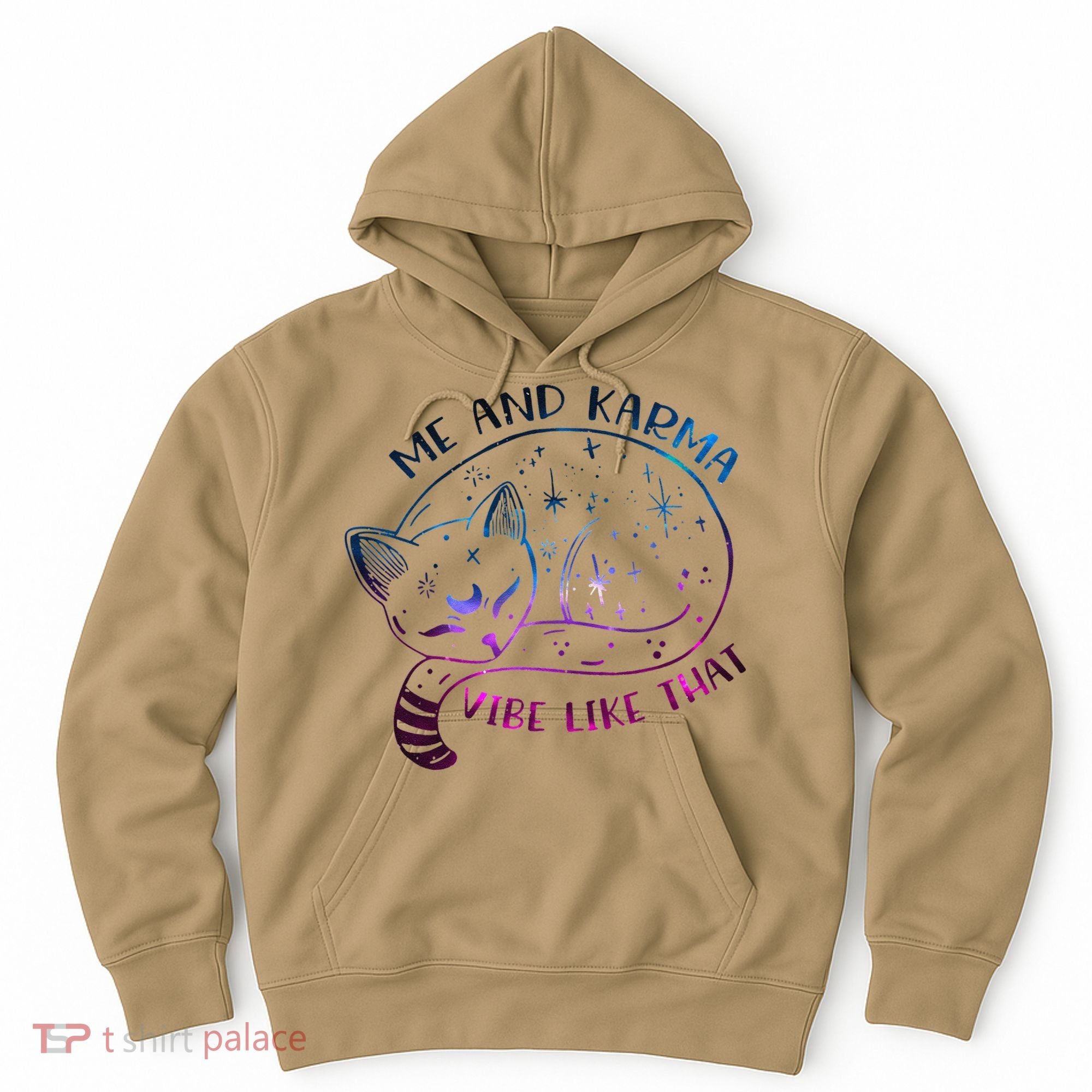 Karma Is A Cat Funny Cat Lazy Cat Gift Hoodie
