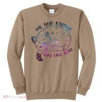 Karma Is A Cat Funny Cat Lazy Cat Gift Sweatshirt thumb 0