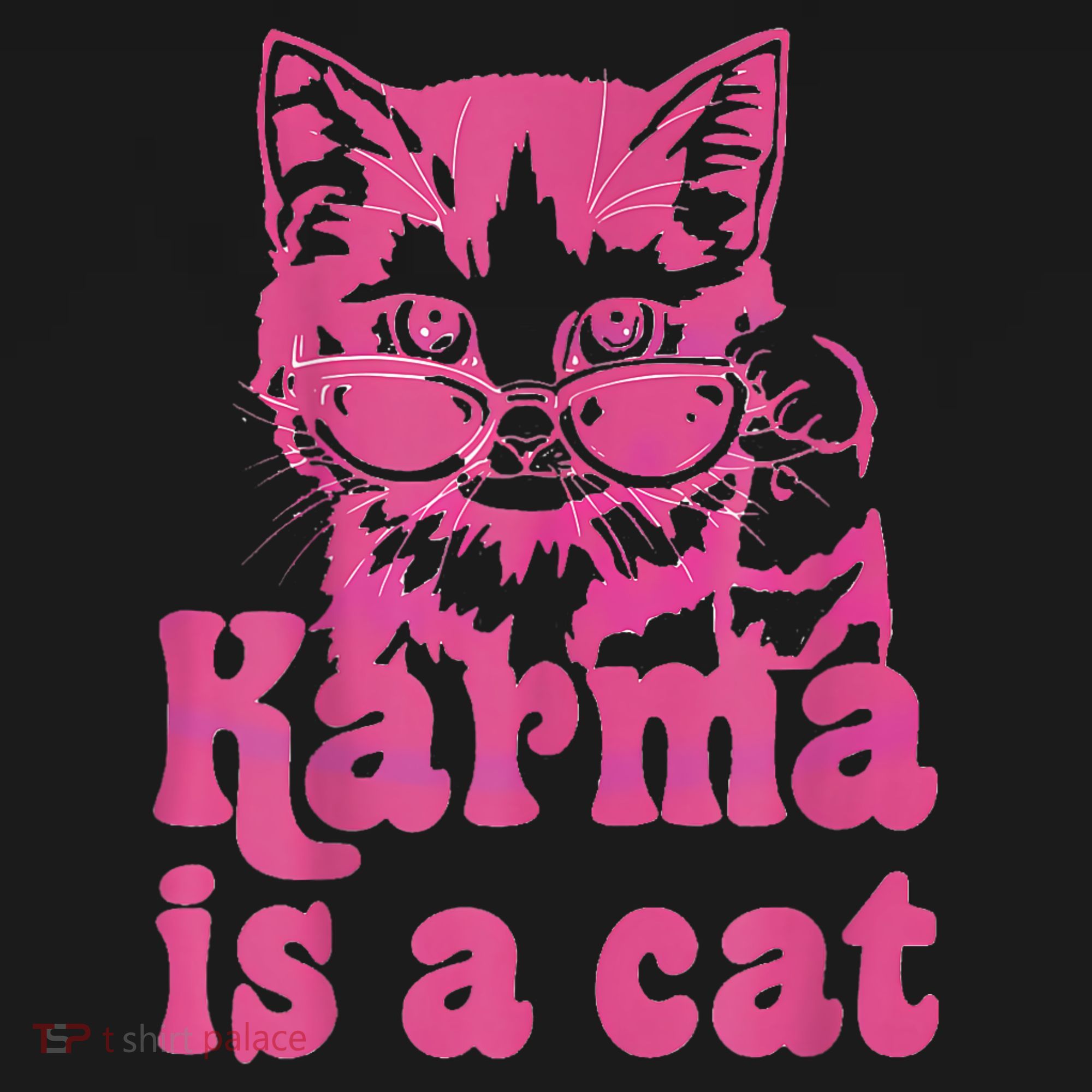 Karma Is A Cat Funny Cute Cat Love Gift Women's Tank Top