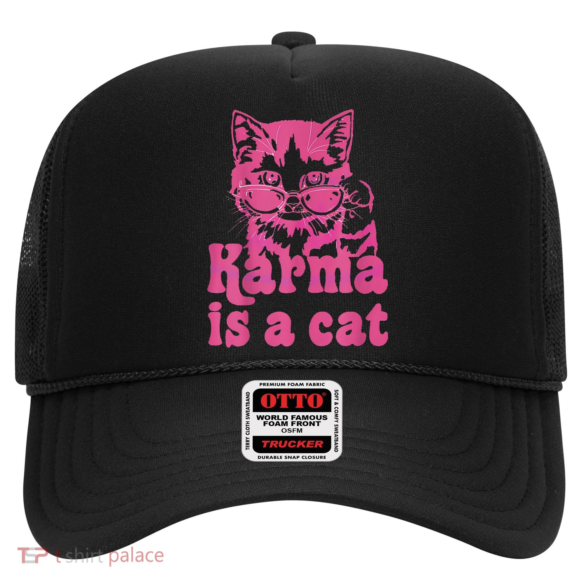 Karma Is A Cat Funny Cute Cat Love Gift Hat