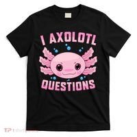 Kawaii I Axolotl Questions Cute Axolotl Anime Teen T-Shirt thumb 0