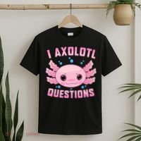 Kawaii I Axolotl Questions Cute Axolotl Anime Teen T-Shirt thumb 2