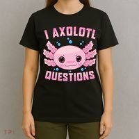 Kawaii I Axolotl Questions Cute Axolotl Anime Teen T-Shirt thumb 4
