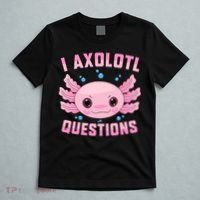 Kawaii I Axolotl Questions Cute Axolotl Anime Teen T-Shirt thumb 5