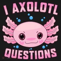 Kawaii I Axolotl Questions Cute Axolotl Anime Teen Women's Tank Top thumb 5