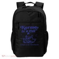 Karma Is A Cat Backpack thumb 0