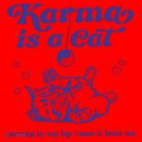 Karma Is A Cat Santa Hat thumb 1