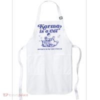 Karma Is A Cat Apron thumb 0
